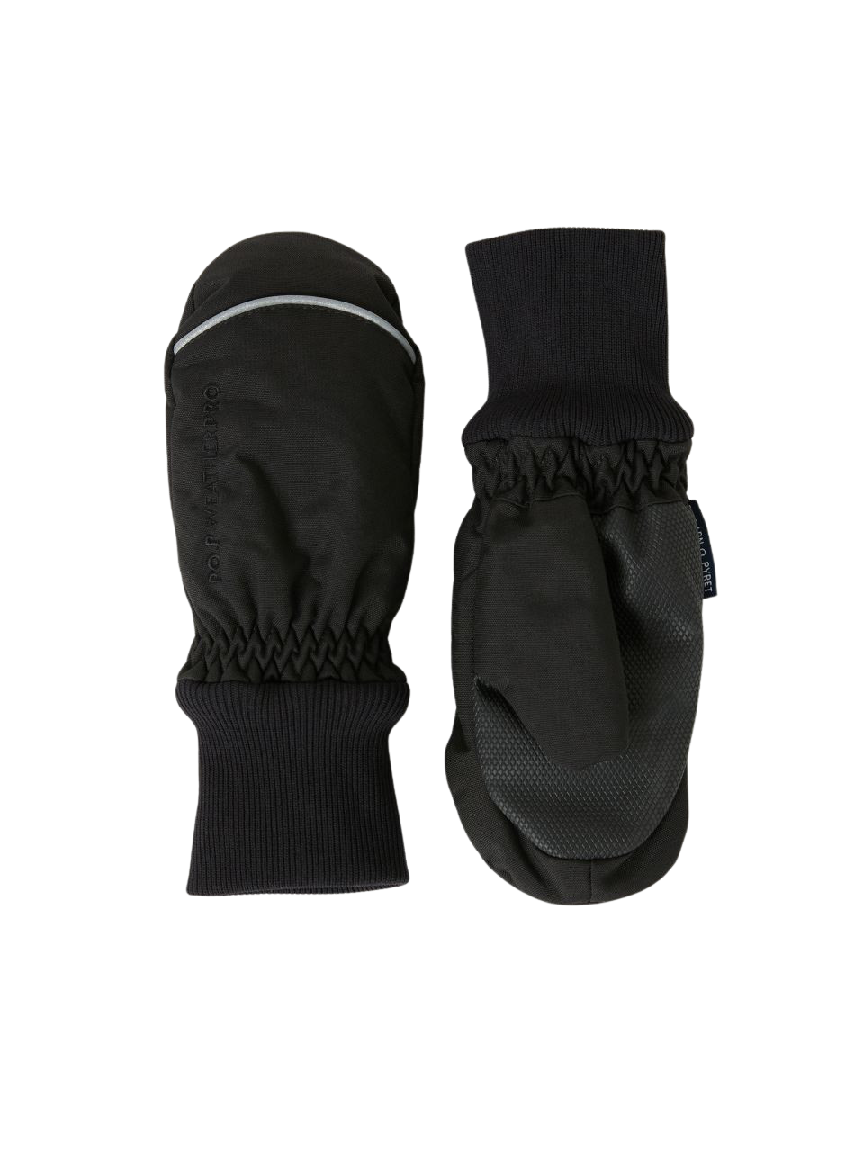 ODSS (Re)PLAY 126192 - Polarn O. Pyret Winter Mittens. Size 2-6Y black front and back