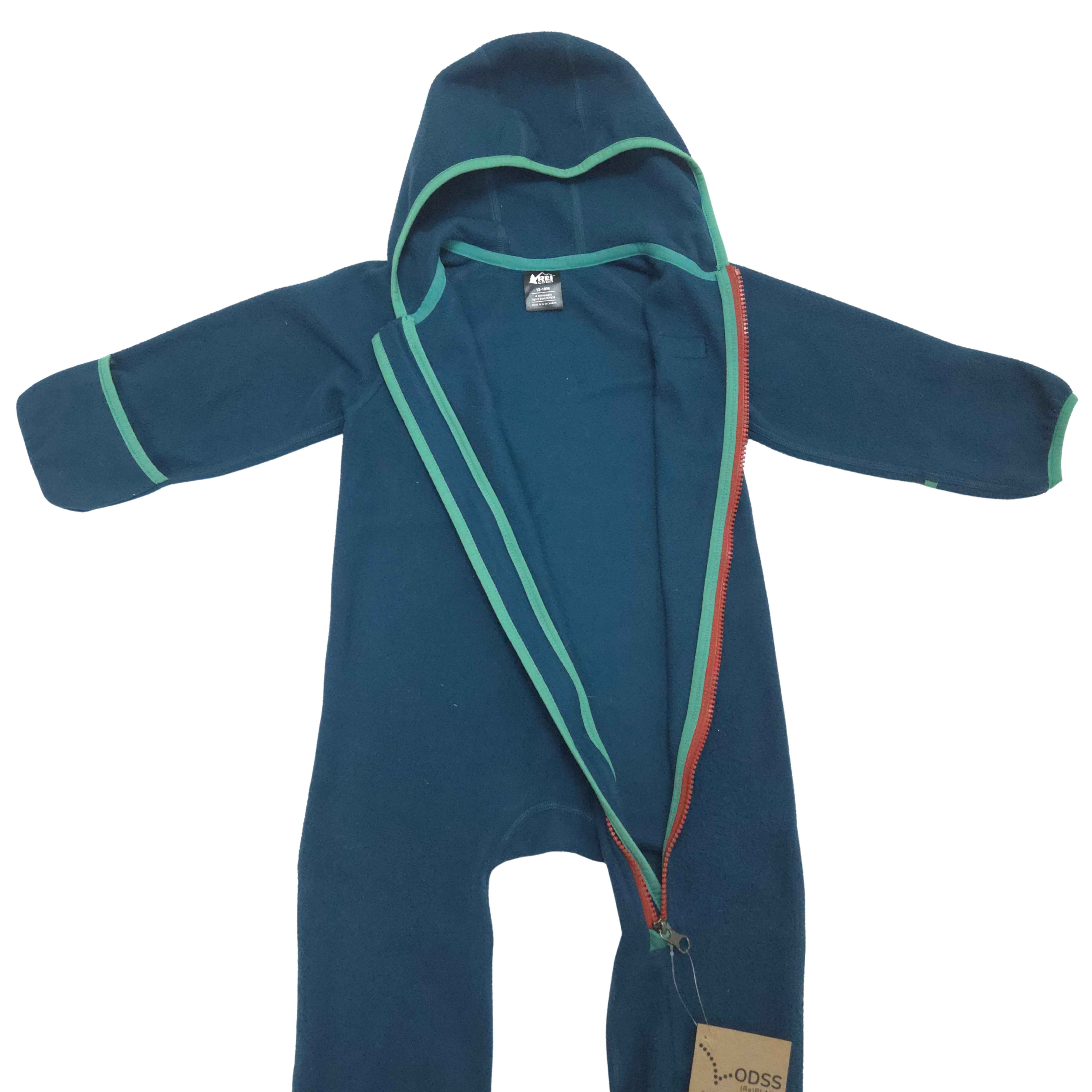ODSS (Re)PLAY - REI Mid Layer Fleece Romper. Size 1-1.5Y