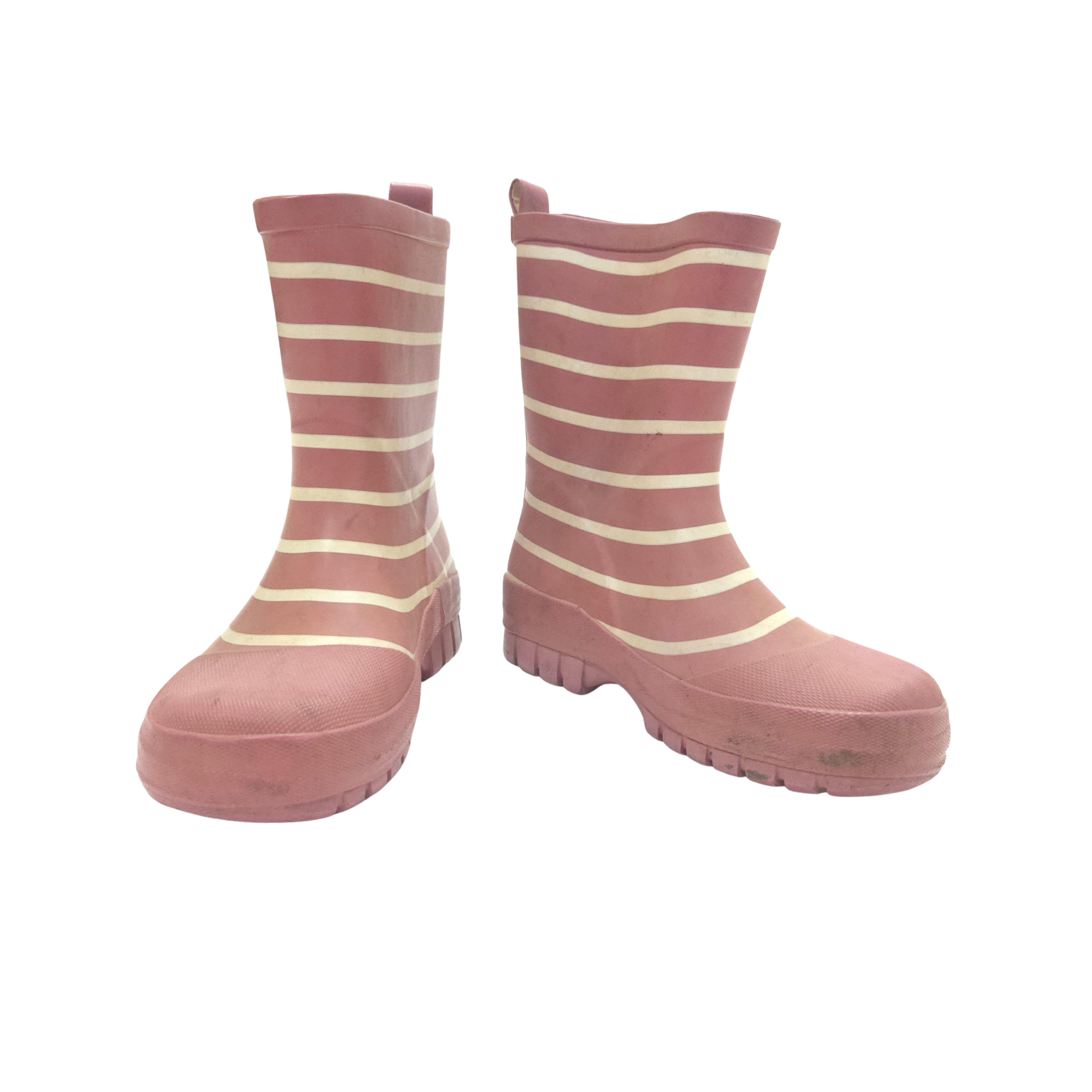 ODSS (Re)PLAY - Polarn O. Pyret Rain Boots. Size 11US/28EU pink stripe