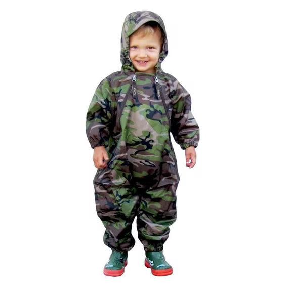 Muddy Buddy All-in-One Rain Suit | Camo Rainsuit, Tuffo