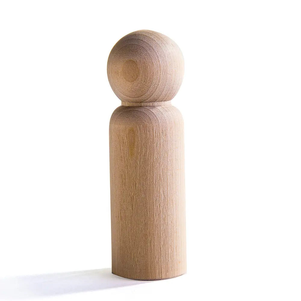 Little Wooden Peg People Tall
