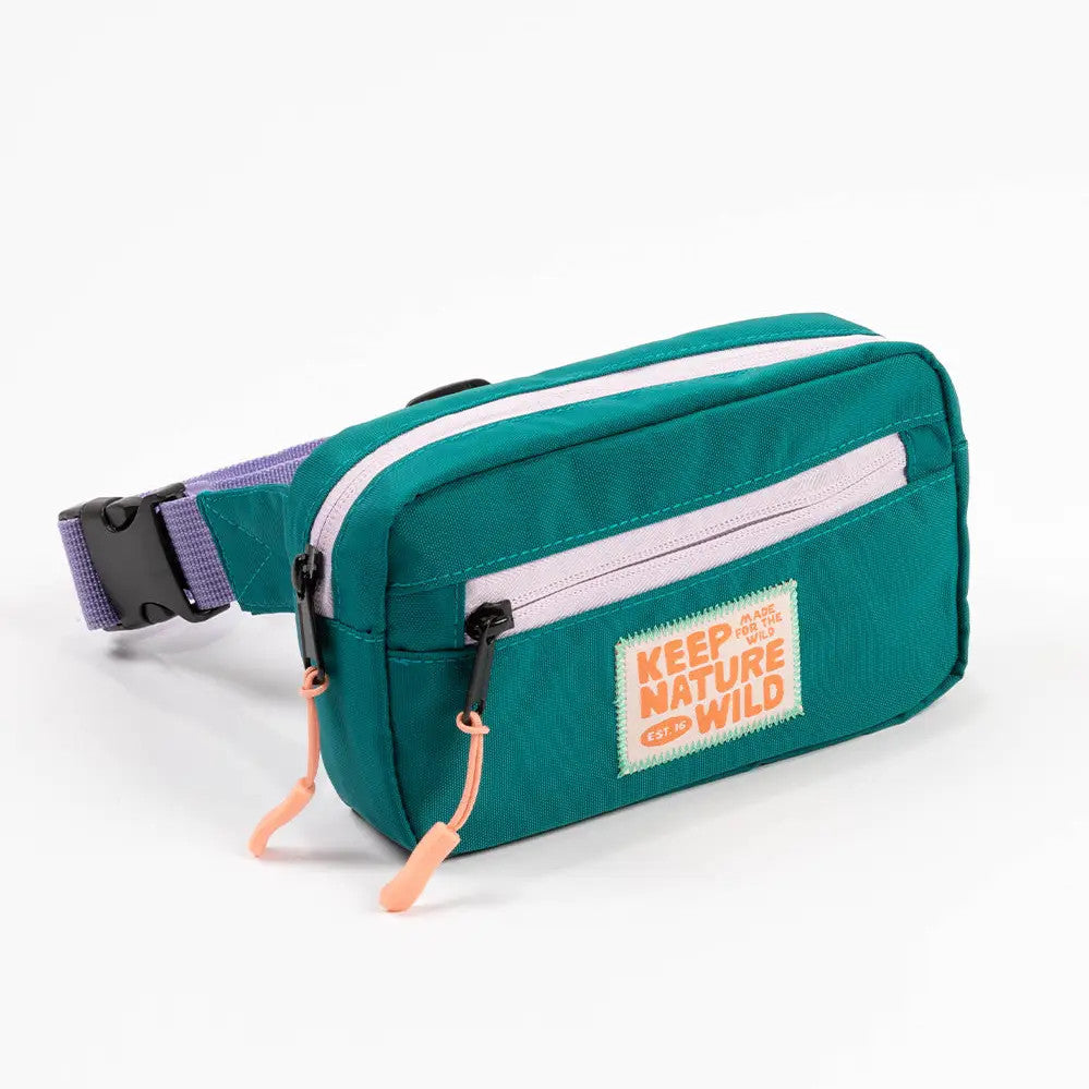 Keep Nature Wild Kids Fanny Pack #color_teal/-lavender