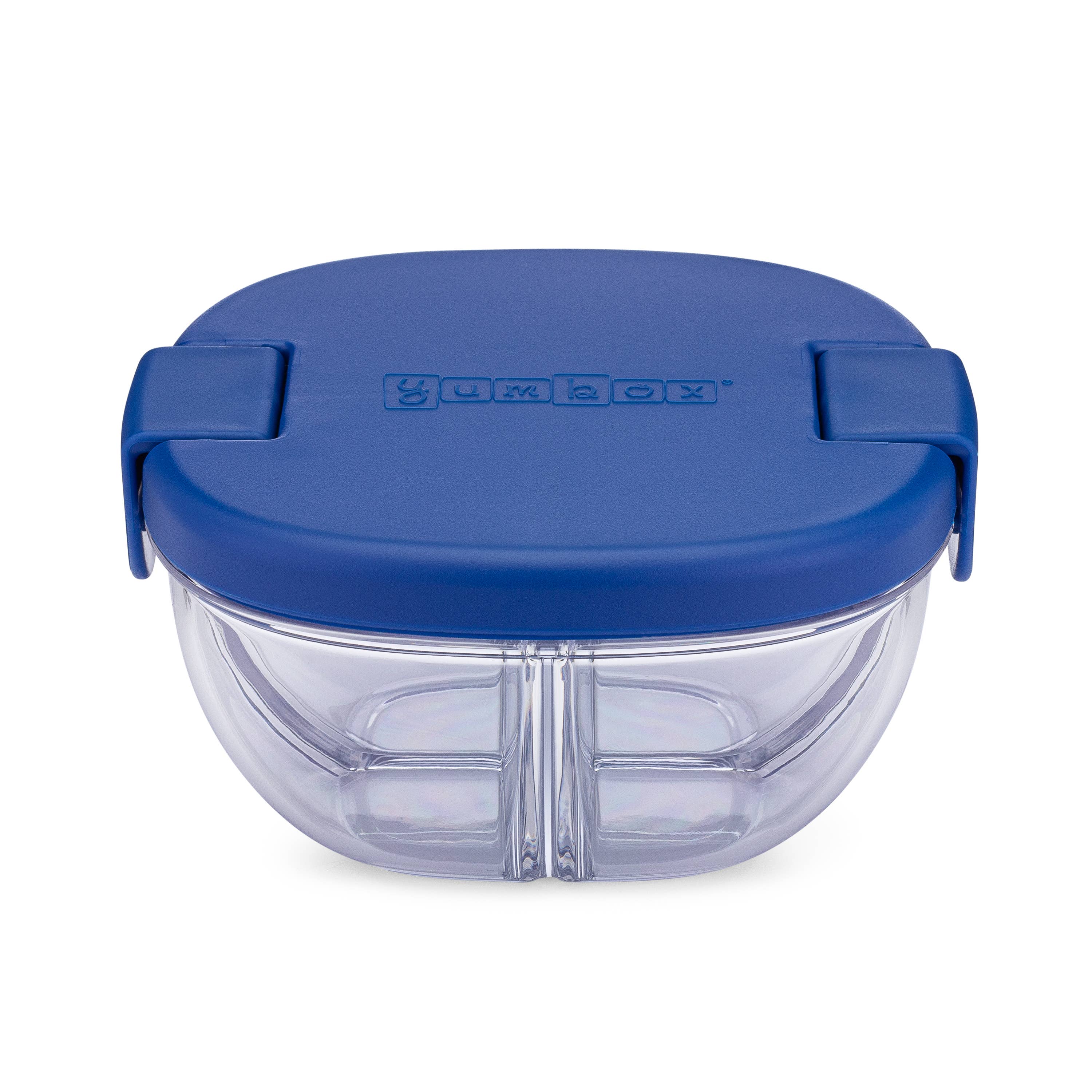 Leakproof Snack Bowl with 3 Compartment - Navy Blue