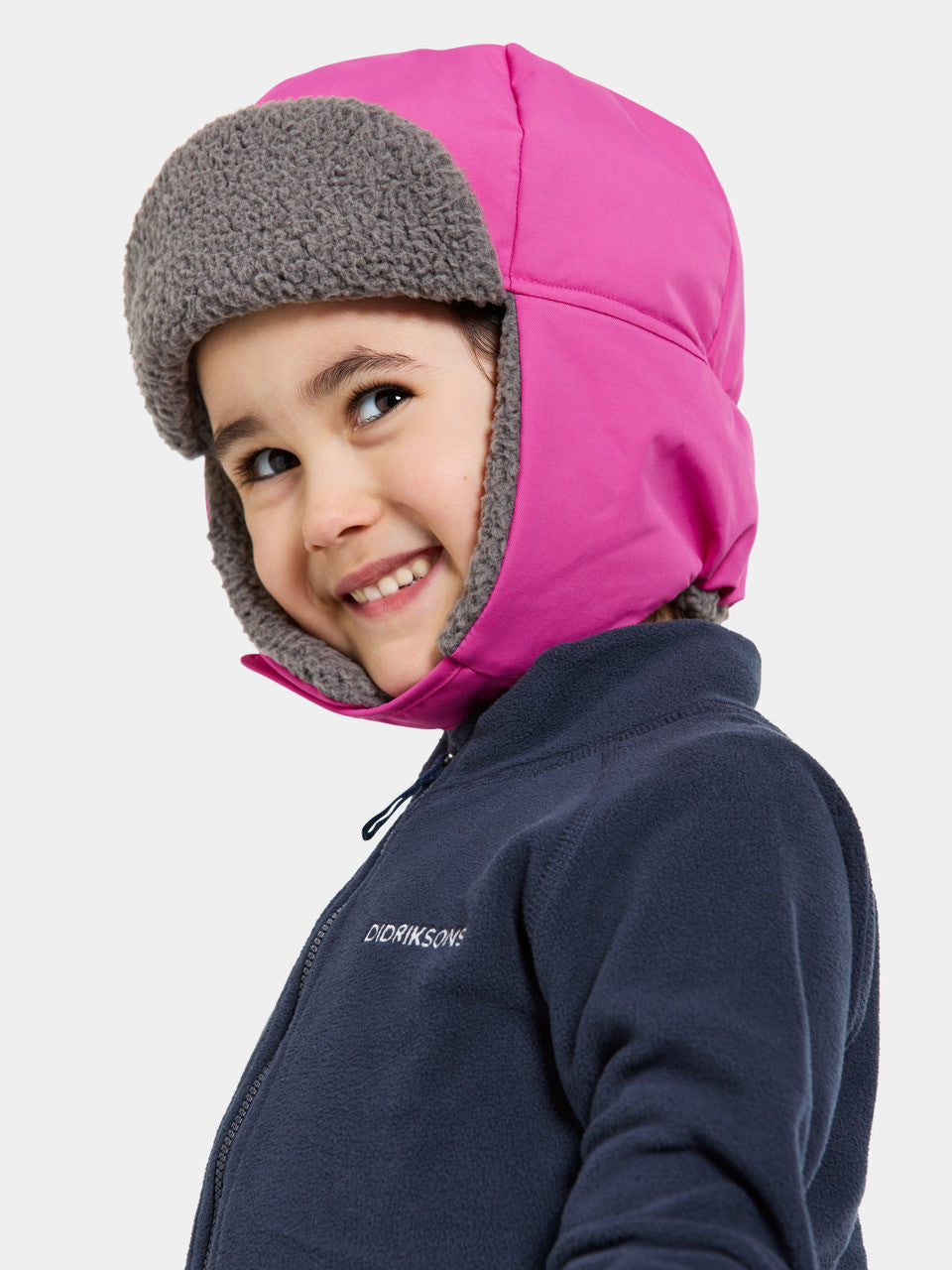 Kids Biggles Classic Trapper Style Winter Hat – Waterproof, Fleece Lined | Didriksons