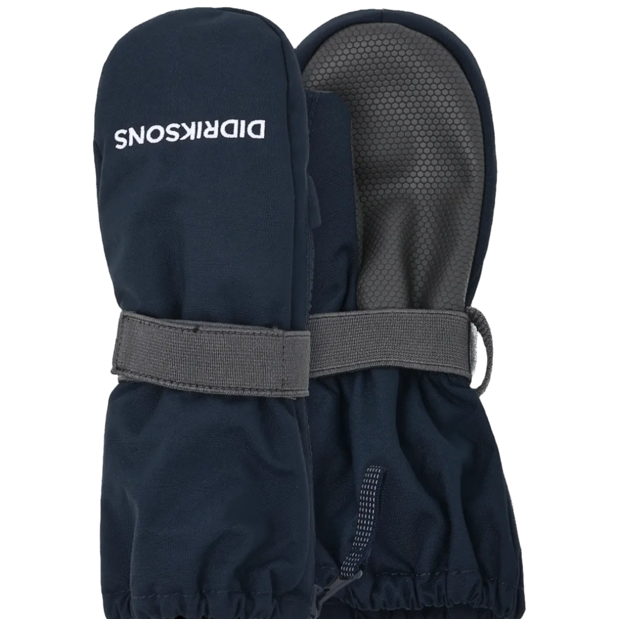 Kids Biggles Zip Winter Mittens – Insulated, Waterproof | Didriksons #color_navy