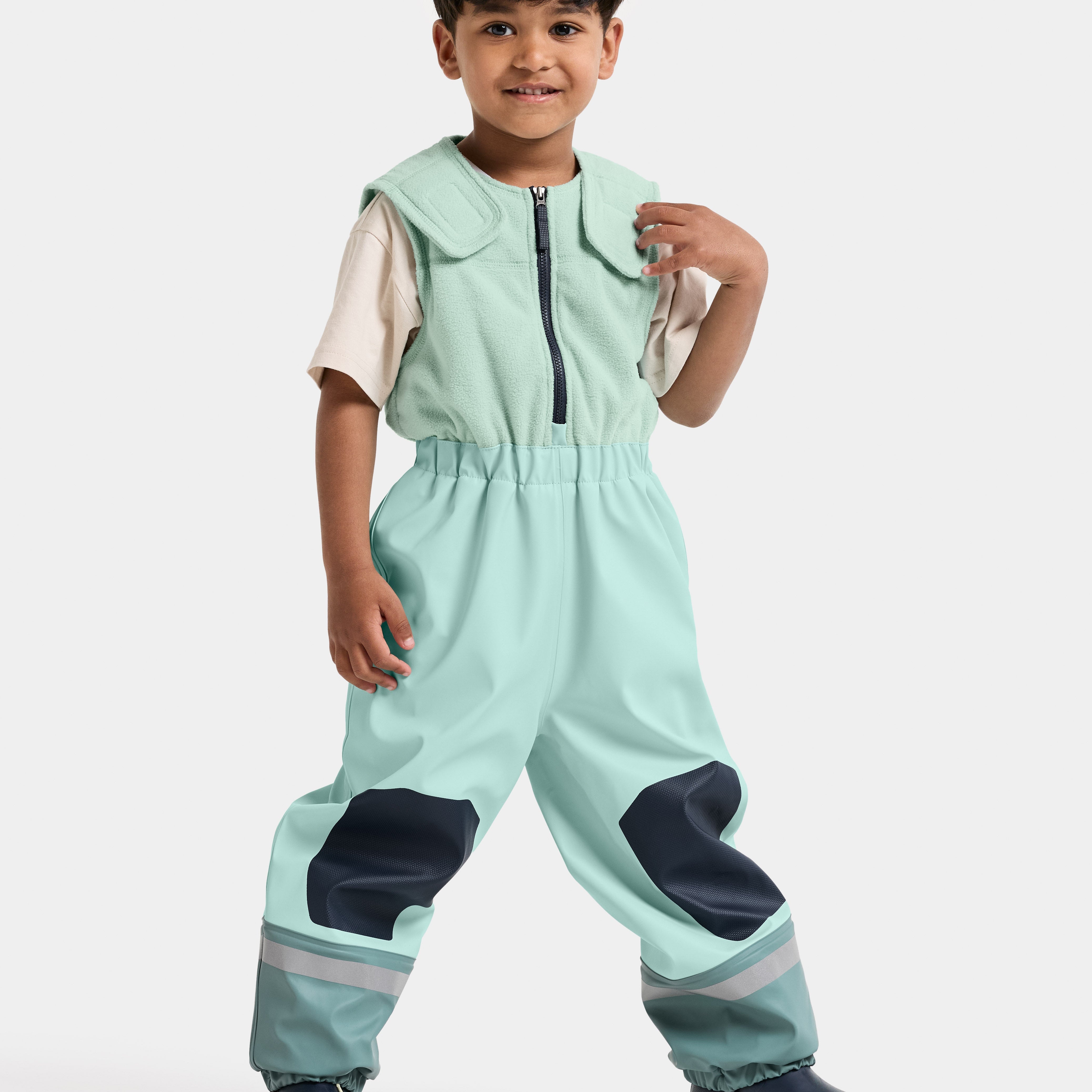 Kids Fleece Lined 2-piece Boardman Rain Set | Didriksons |