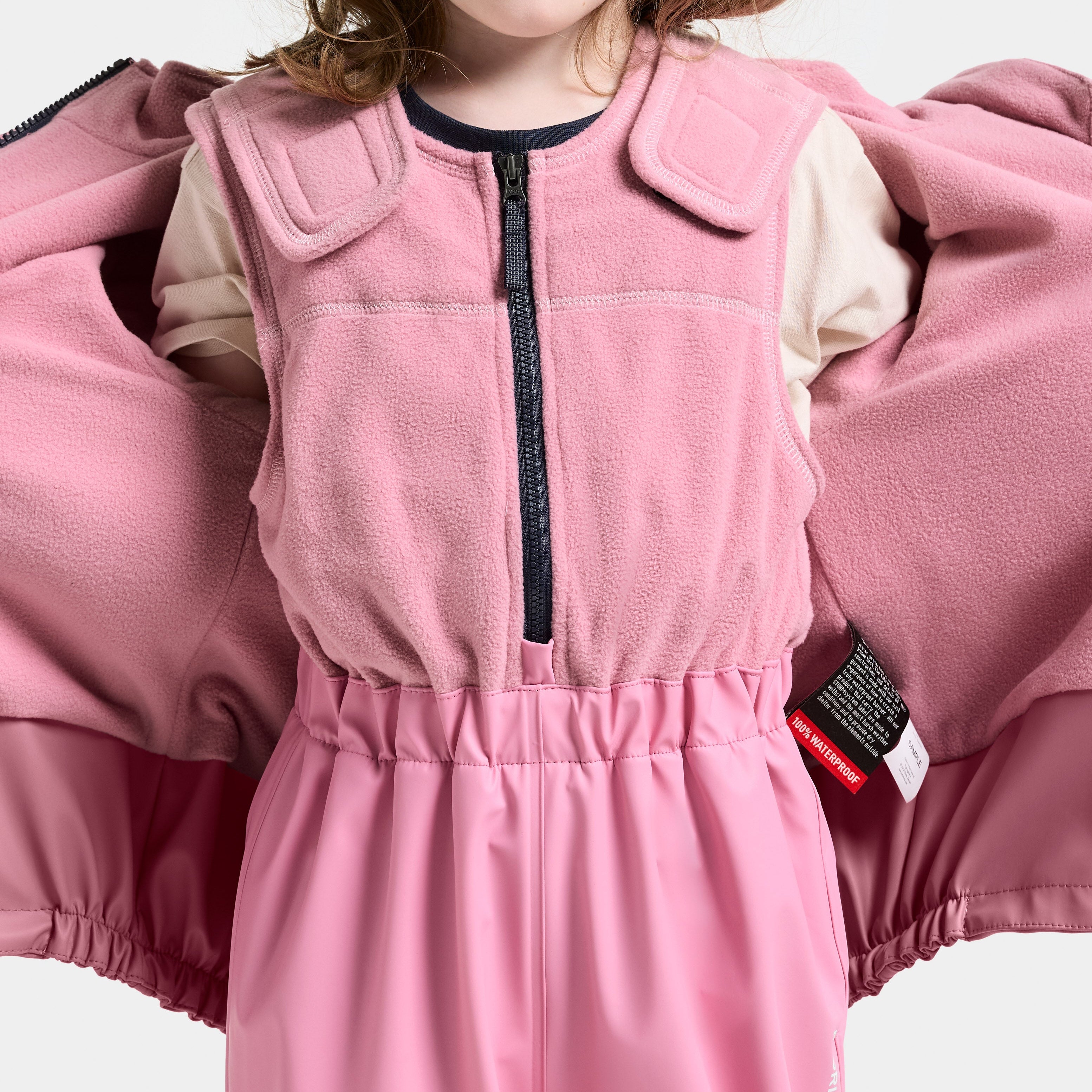 Kids Fleece Lined 2-piece Boardman Rain Set | Didriksons |