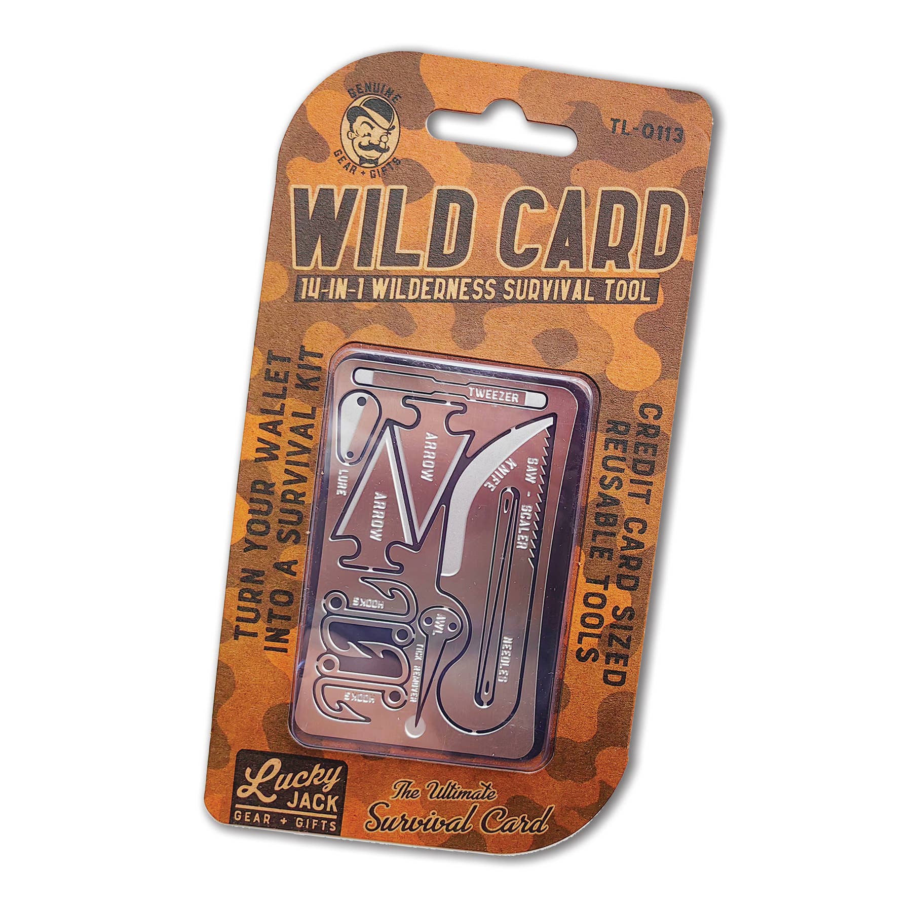 Wild Card Adventure Card – Wallet Survival Tool