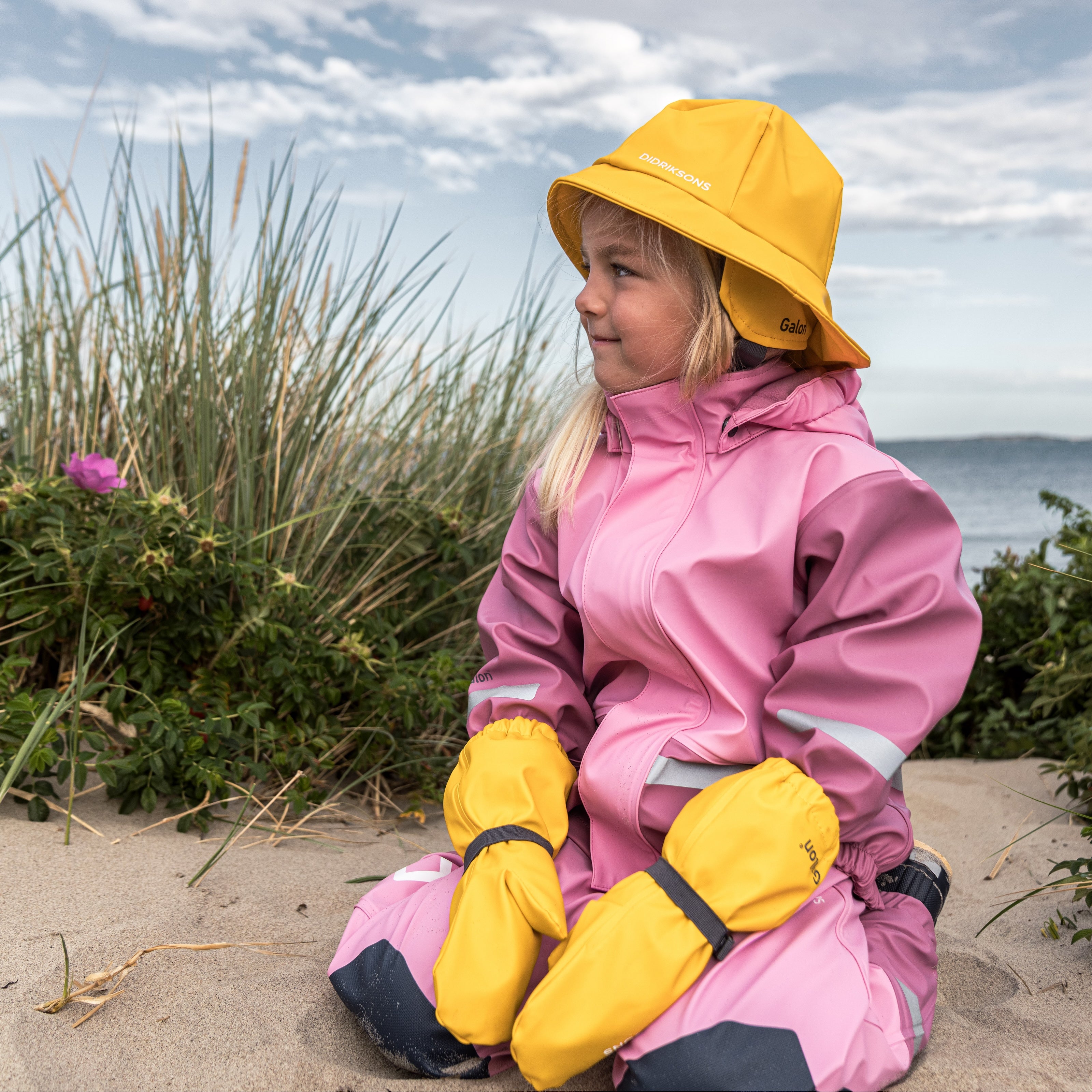 Kids Fleece Lined 2-piece Boardman Rain Set | Didriksons |
