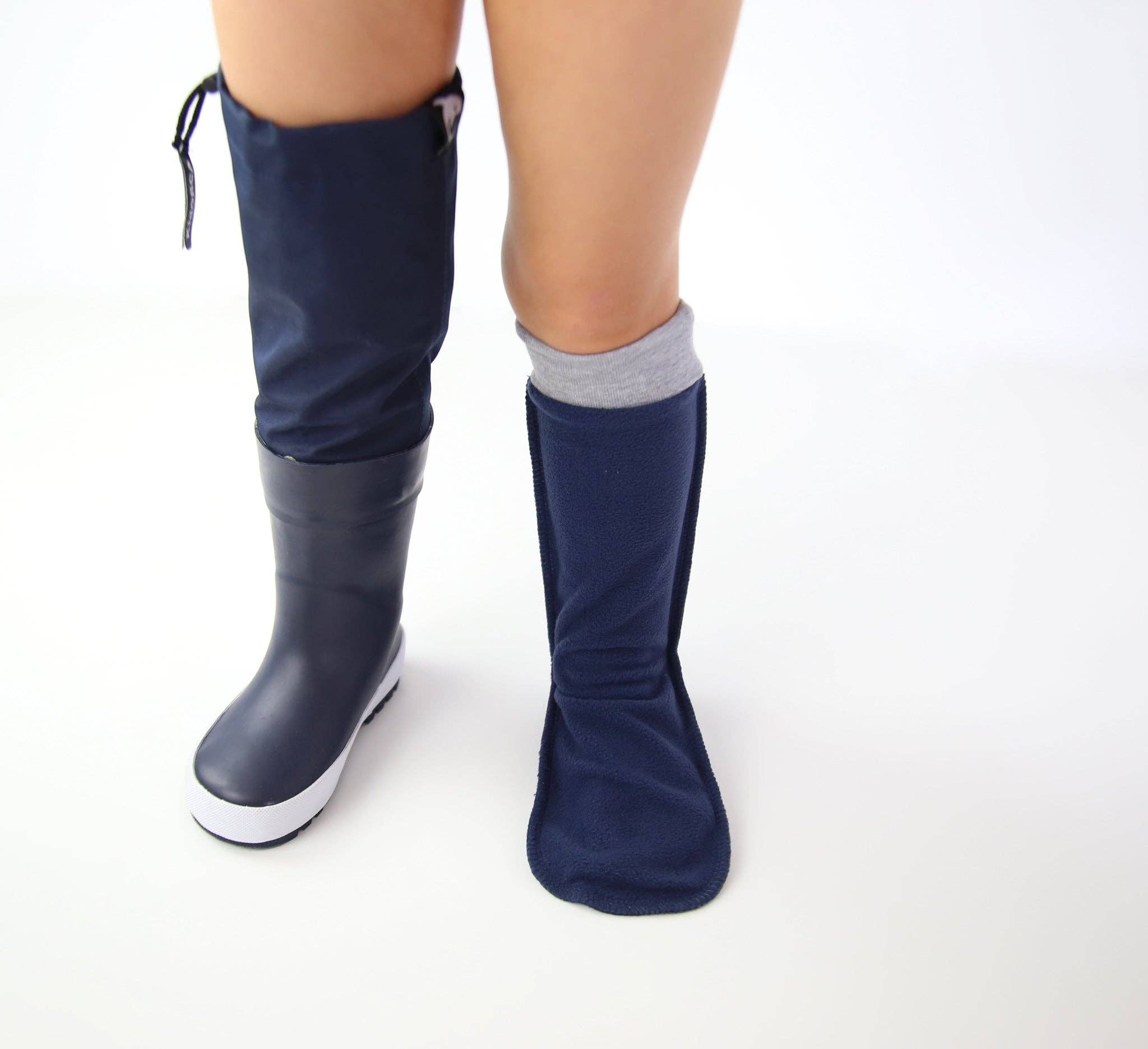 Kids Fleece Socks - Navy