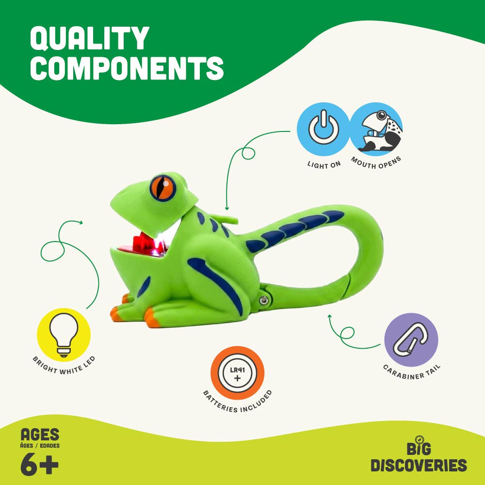 WildLight Animal Carabiner Flashlight - Green Frog
