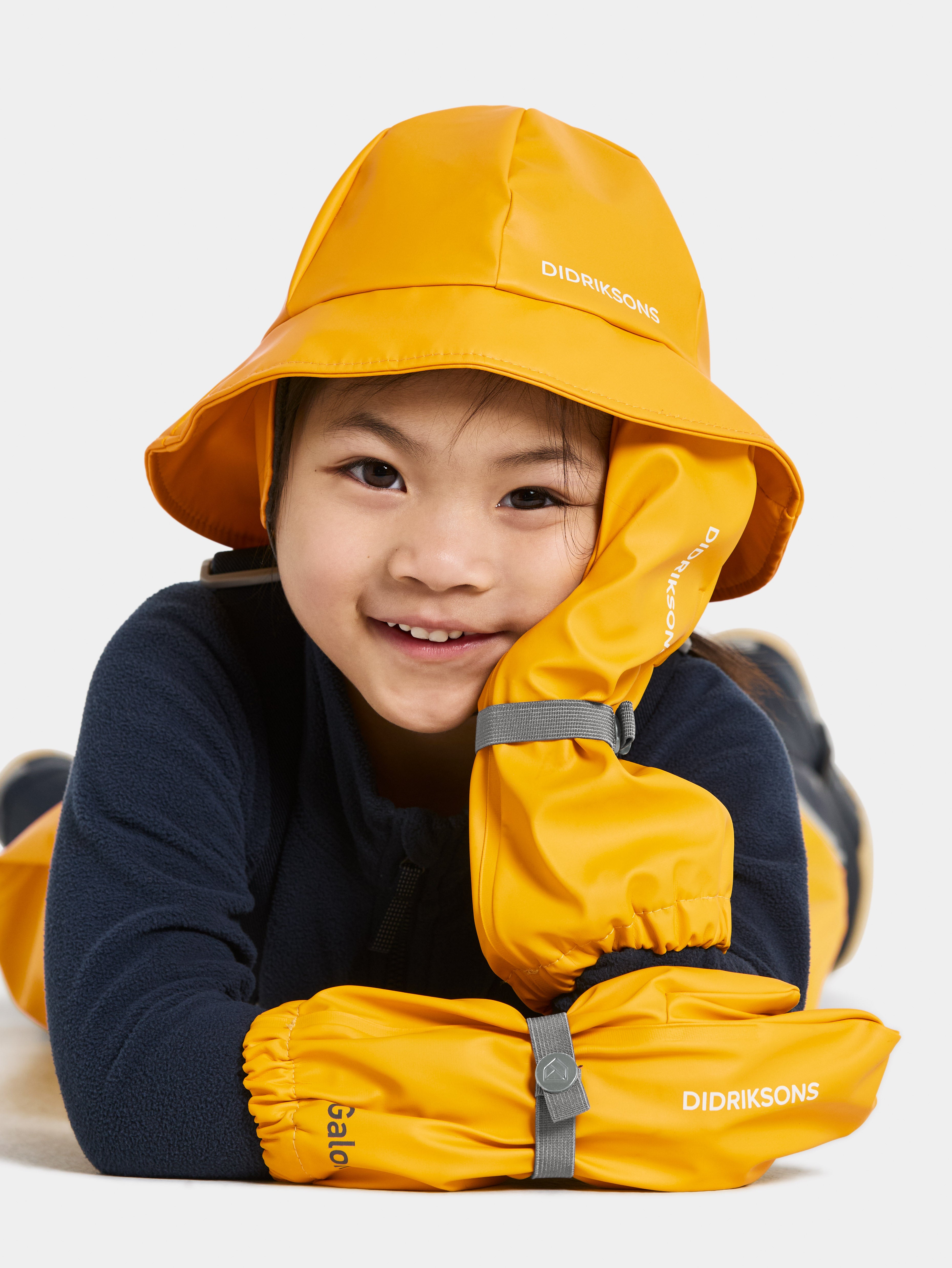 Kids Unlined Long Cuff Rain Mittens– Waterproof, PU | Didriksons