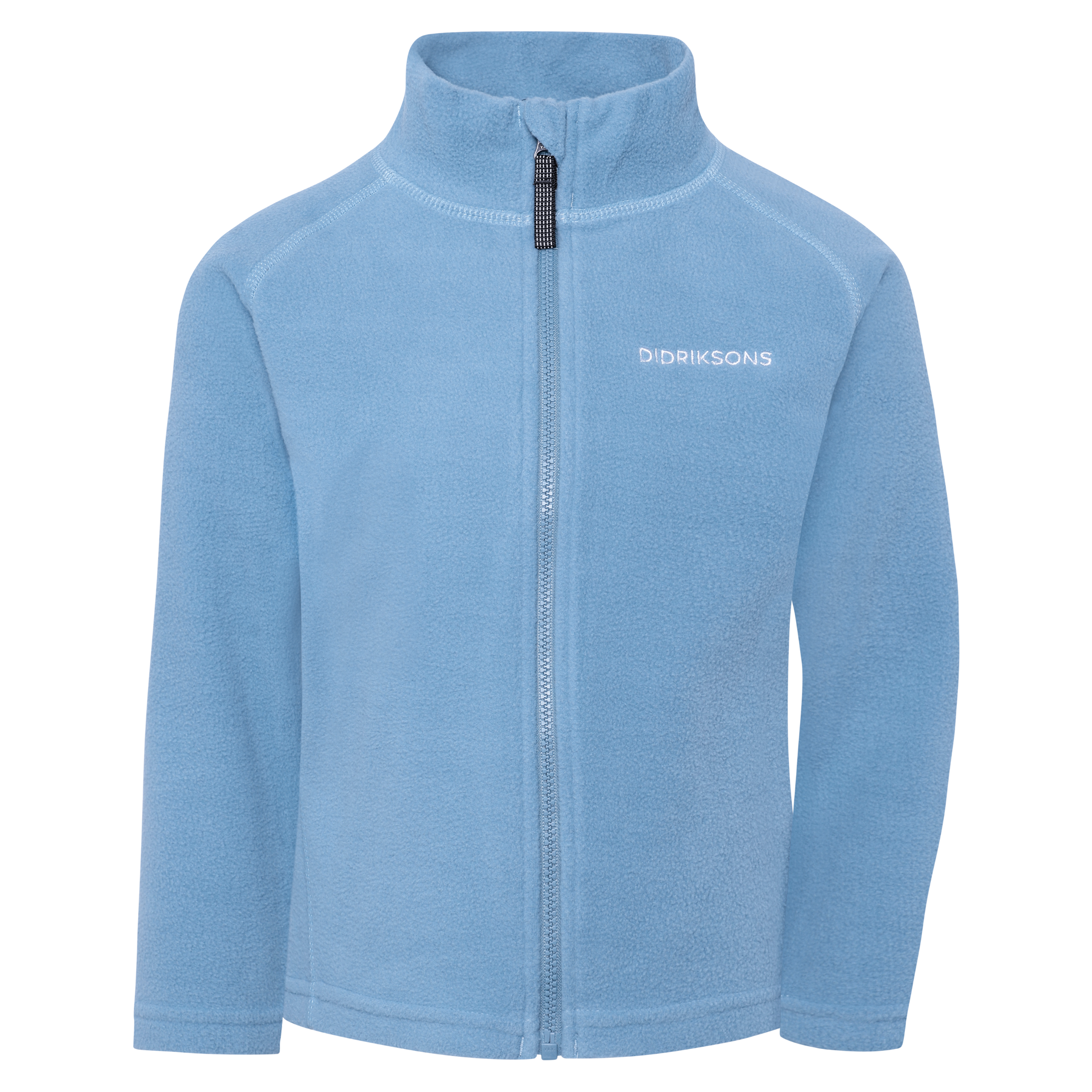 Kids Monte Mid Layer Fleece Jacket – Full Zip | Didriksons #color_winter-blue