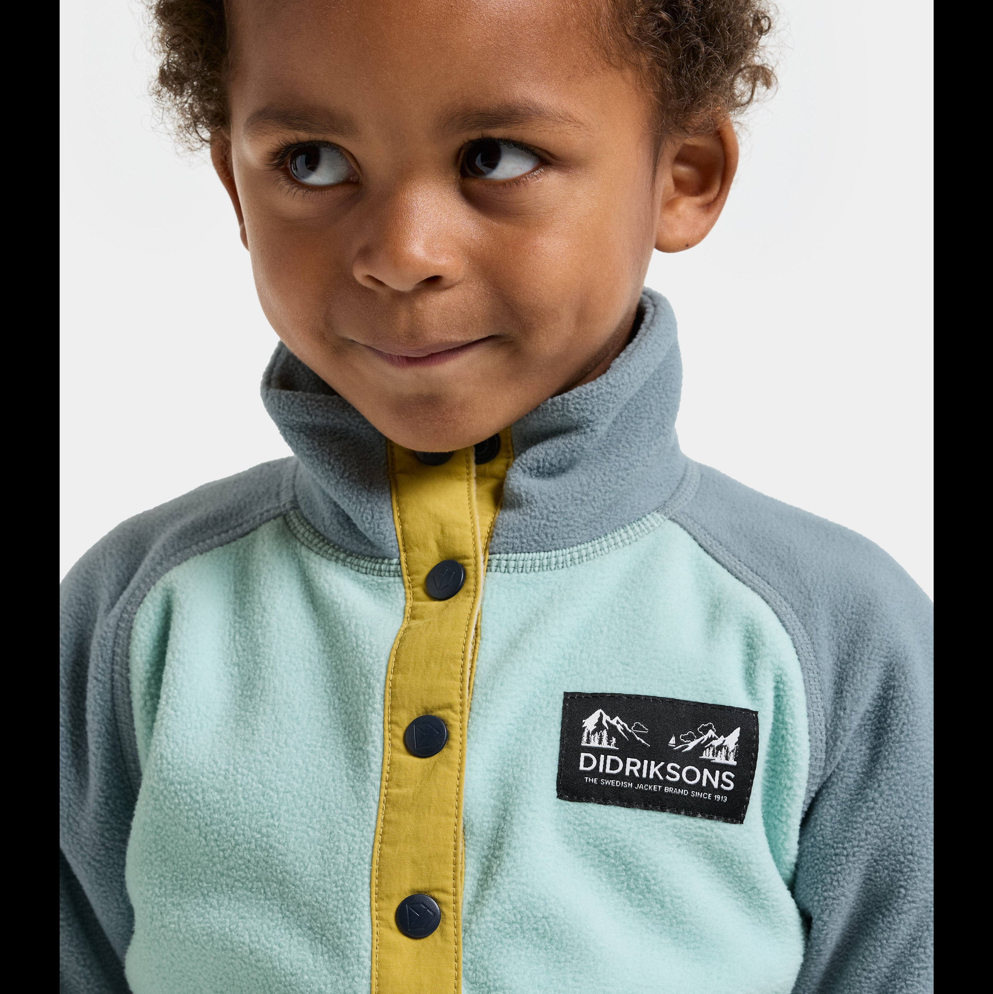 Kids Monte Half Button Fleece Jacket | Didriksons |