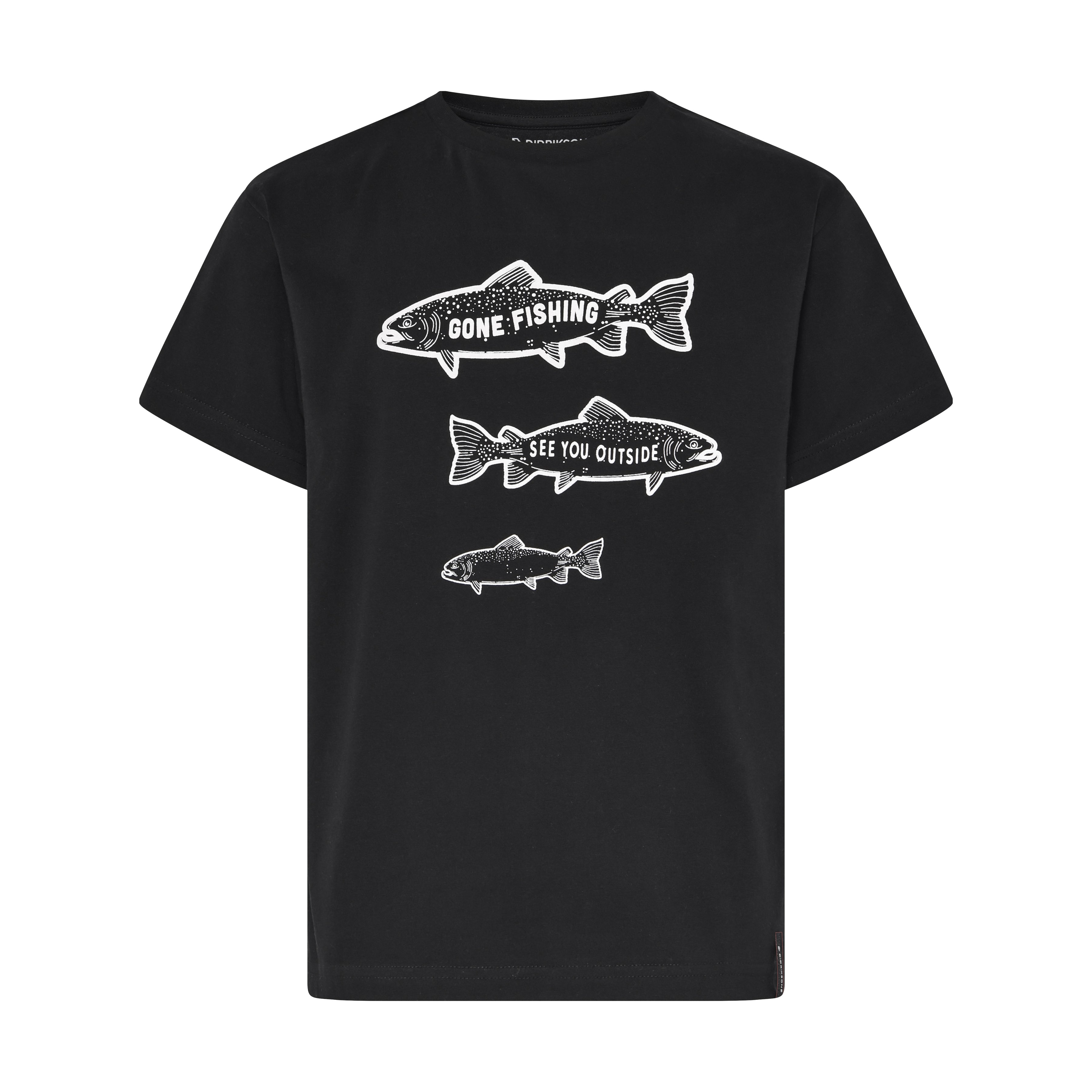 Youth Mynta Gone Fishing T-Shirt | Didriksons | #color_black