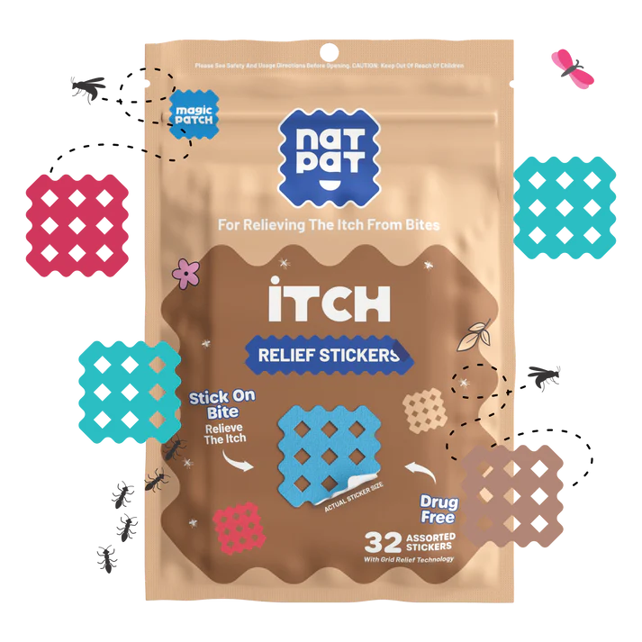 Kids Bug Stickers MagicPatch Itch Relief Patches - Chemical Free | NATPAT