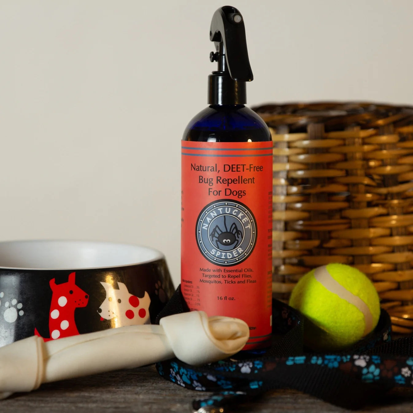 Natural Bug Repellent for Dogs Spray - Gentle yet Effective, Safe | Nantucket Spider_