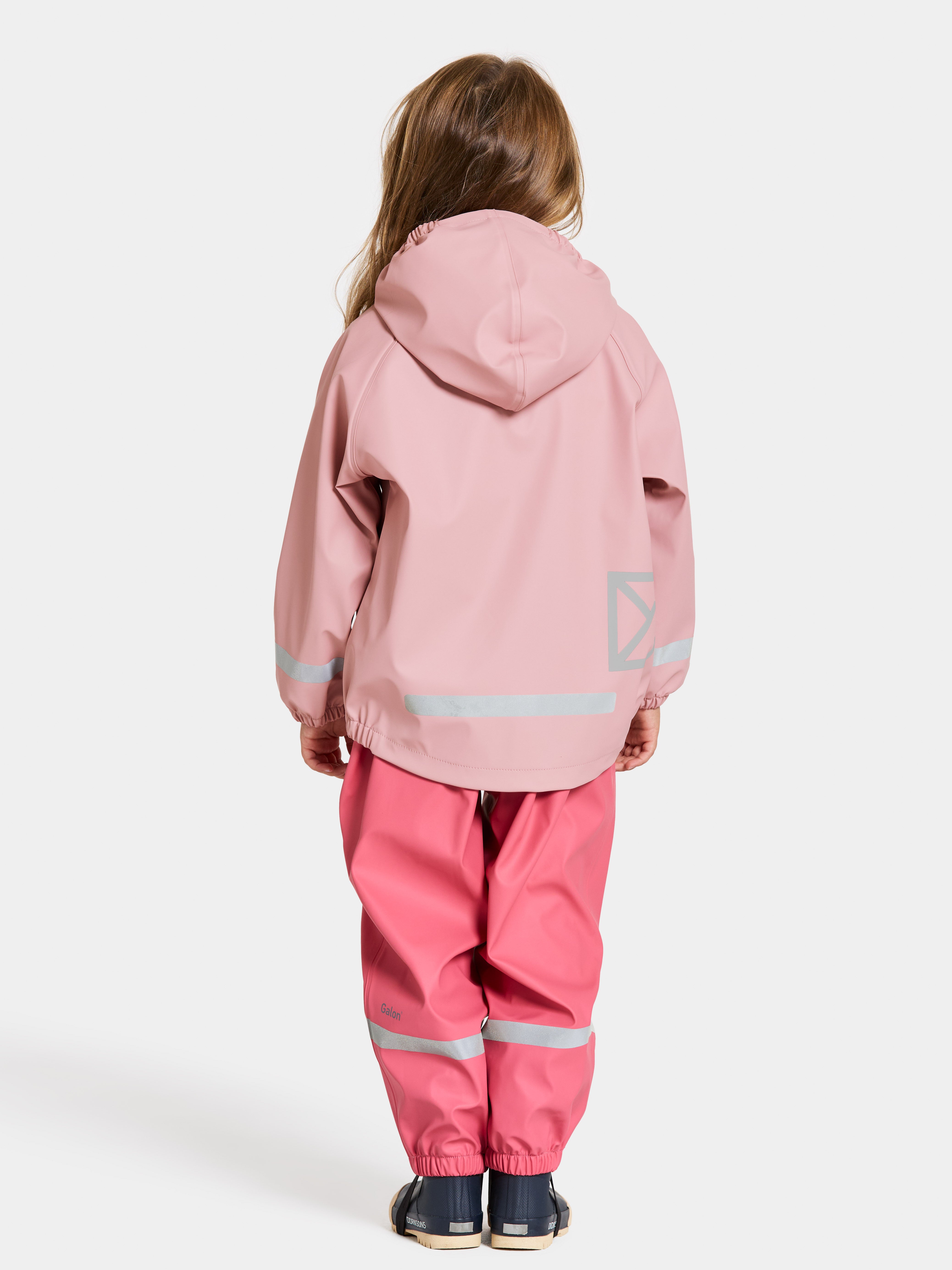 Kids Slaskeman Unlined Rain Set-Snap Jacket and Bibs – Waterproof, PU | Didriksons