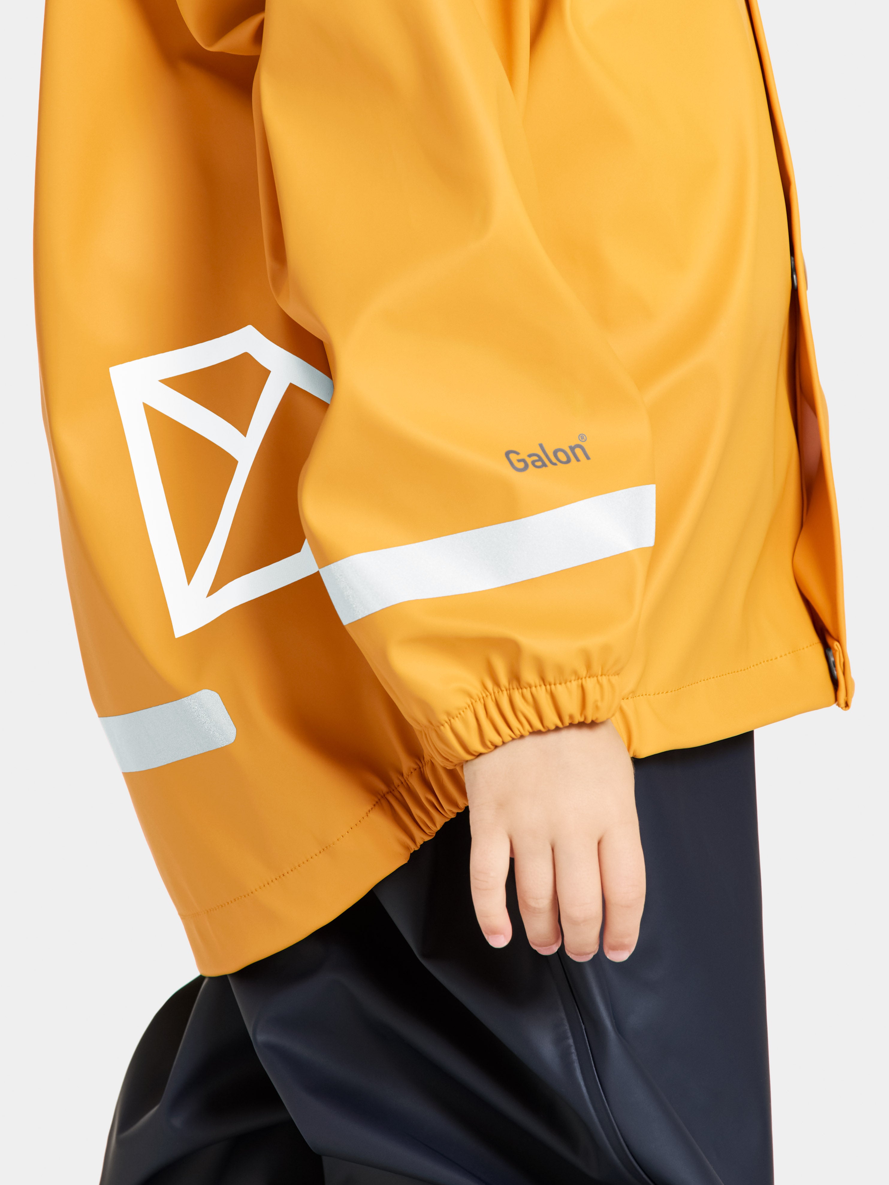 Kids Slaskeman Unlined Rain Set-Snap Jacket and Bibs – Waterproof, PU | Didriksons
