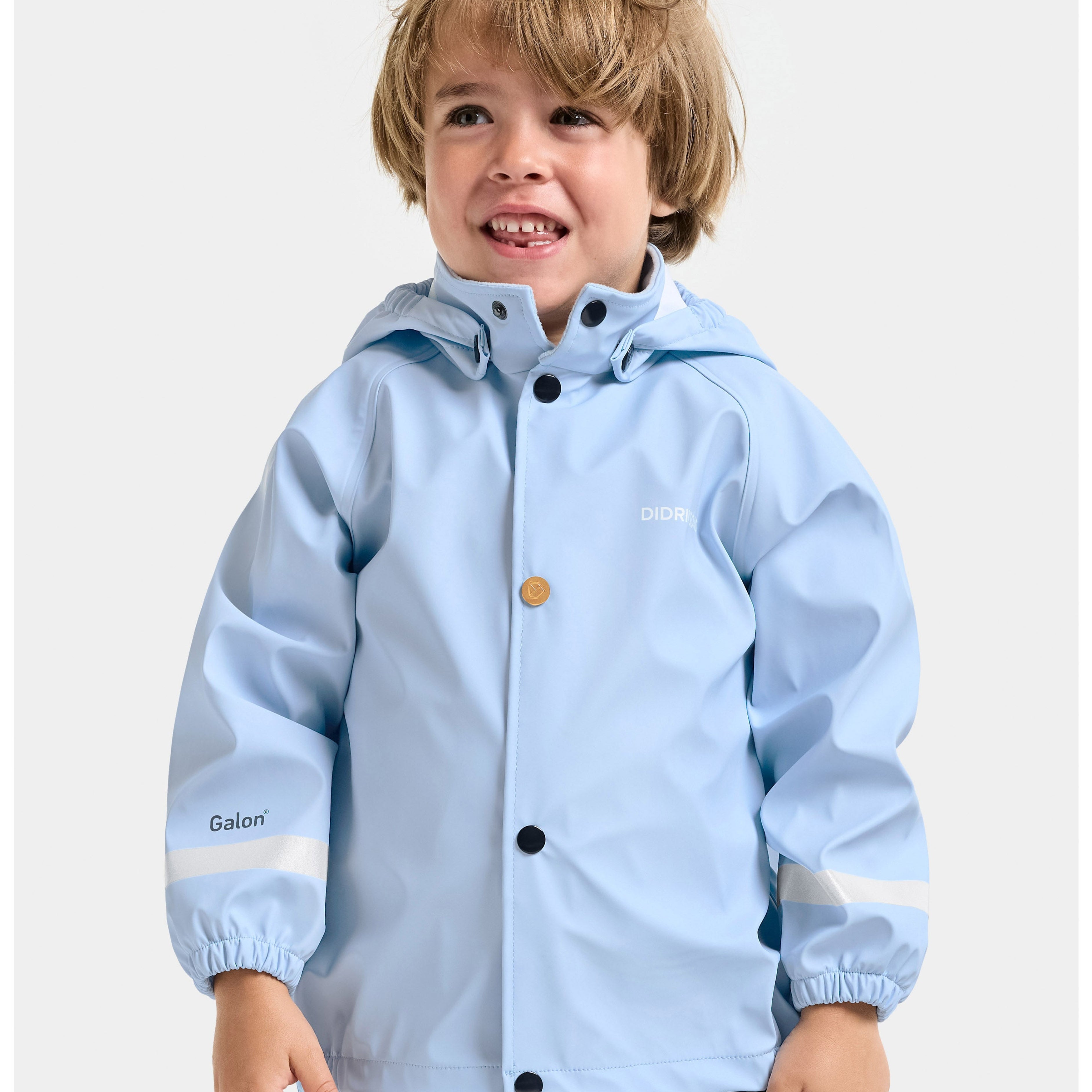 Kids Slaskeman Waterproof Snap Button Rain Set | Didriksons |