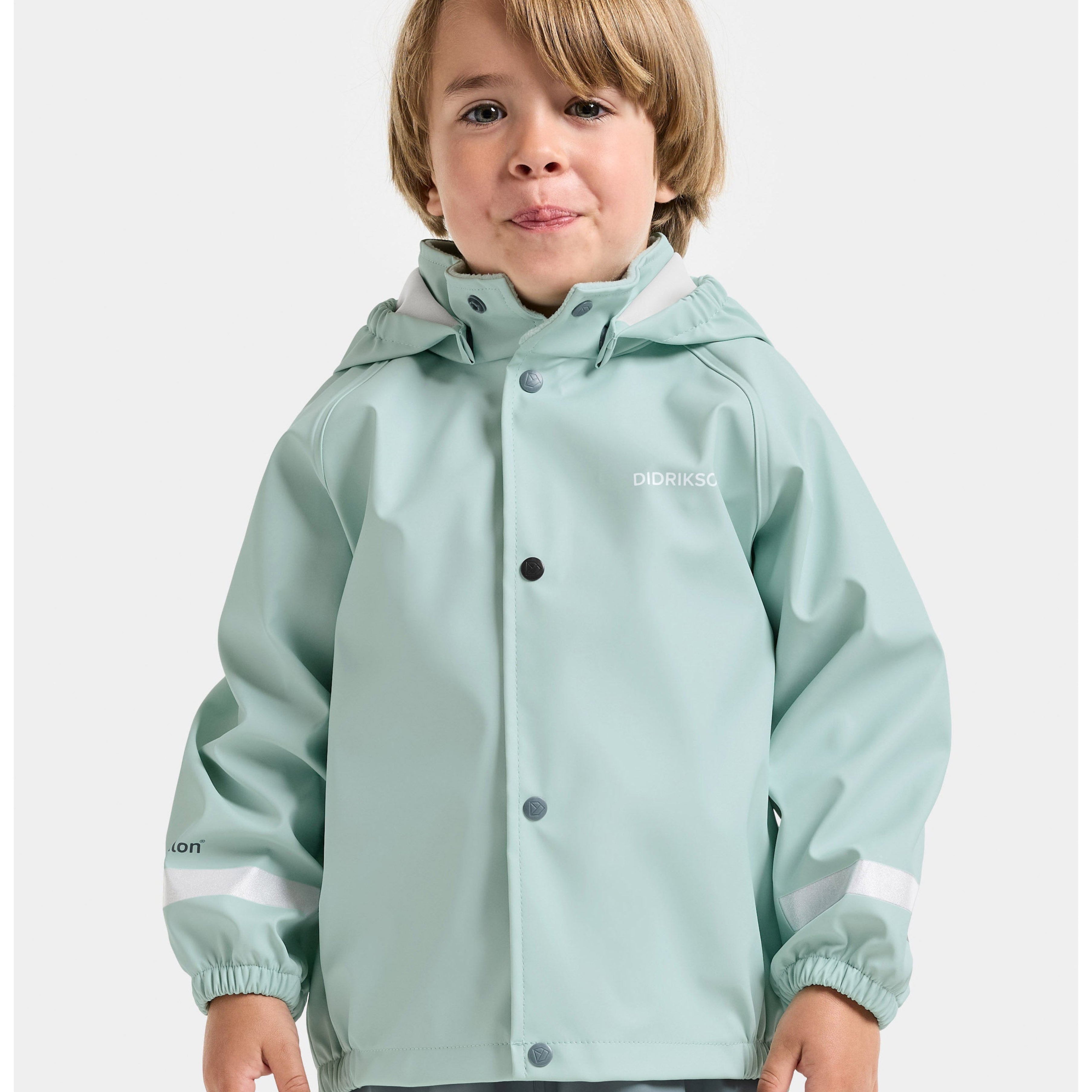 Kids Slaskeman Waterproof Snap Button Rain Set | Didriksons |
