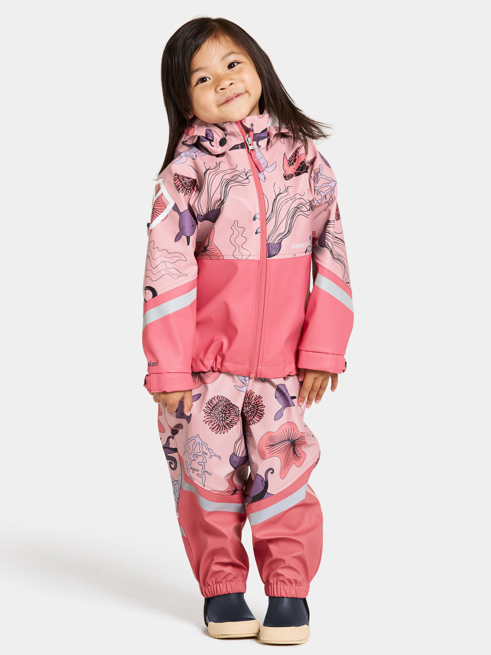 Kids Waterproof Unlined Rain Set- Waterman – Jacket & Bibs, PU | Didriksons