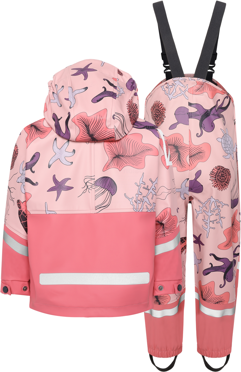 Kids Waterproof Unlined Rain Set- Waterman – Jacket & Bibs, PU | Didriksons