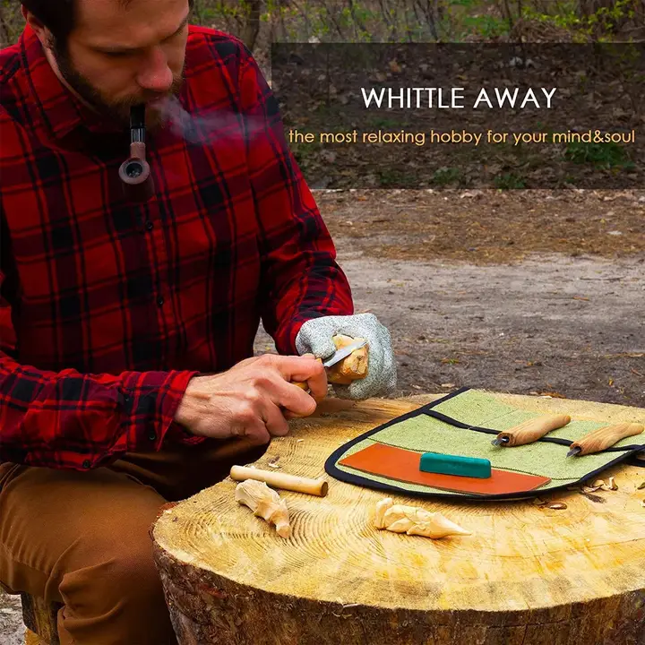 Starter Chip and Whittle Knife Set with Accessories