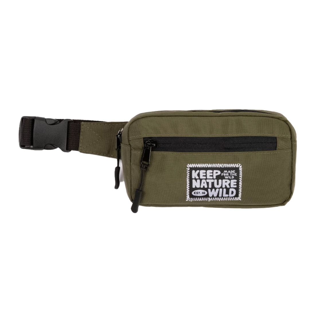 Keep Nature Wild Kids Fanny Pack #color_olive-black