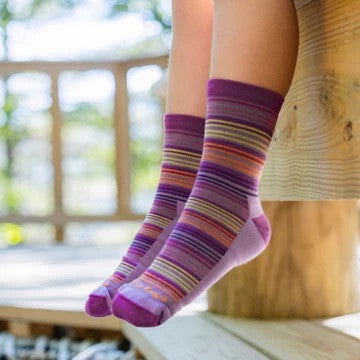Kids Zebra Canyon Micro Crew Lightweight Hiking Sock | Darn Tough 