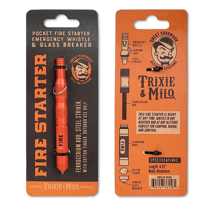 Pocket Fire Starter Whistle