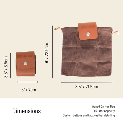 Find New Roots Waxed Canvas Foraging Bag