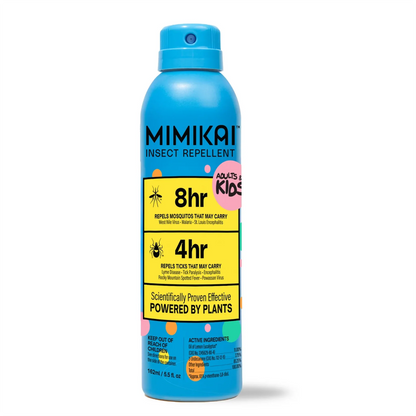 Kids DEET-Free Naturally Derived Mosquito & Tick Bug Spray | Mimikai