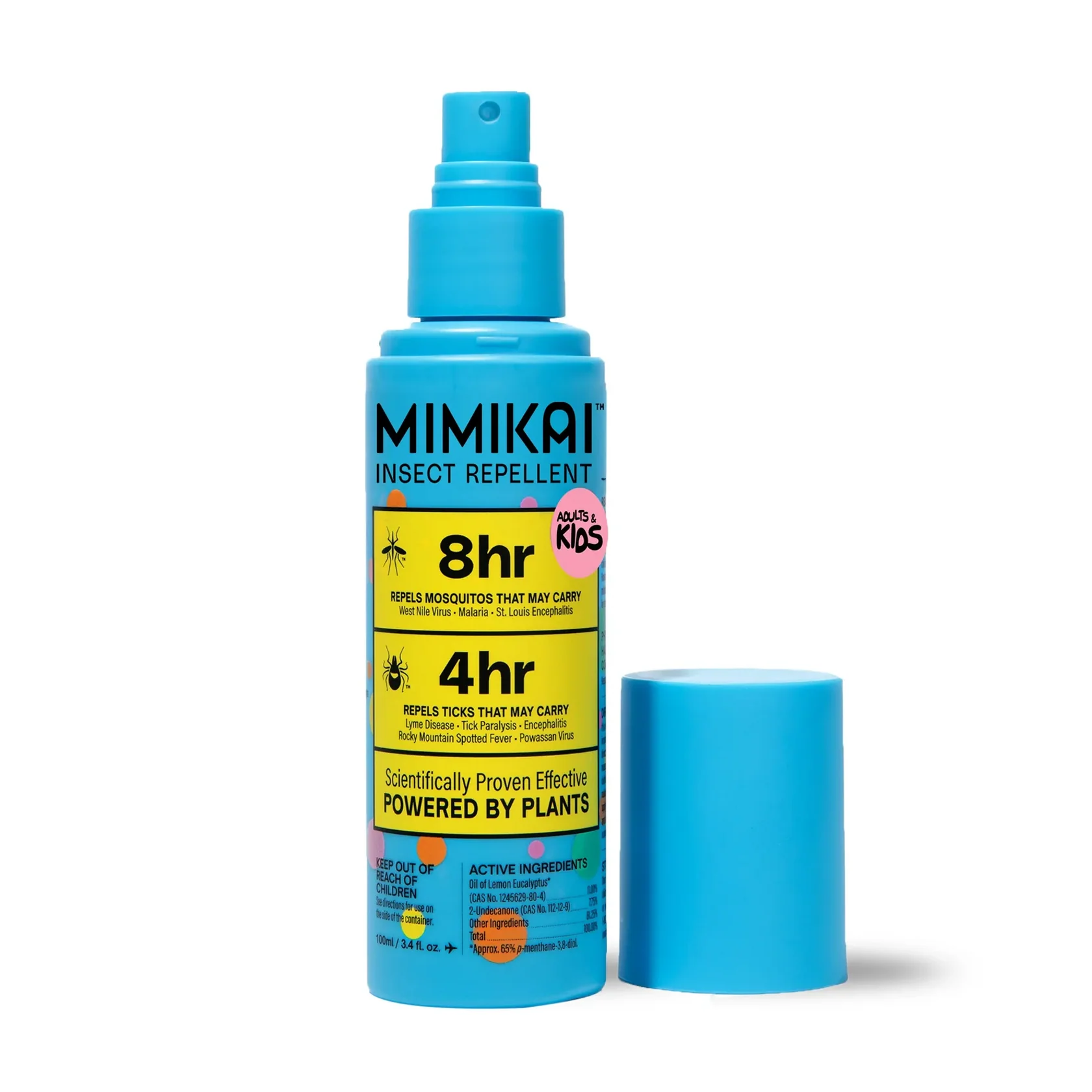 Kids DEET-Free Naturally Derived Mosquito & Tick Bug Spray | Mimikai
