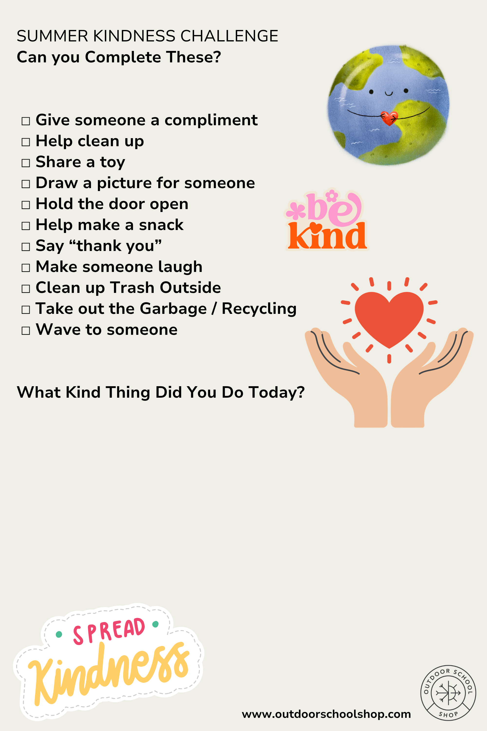 Free Summer Activity Sheets for Kids