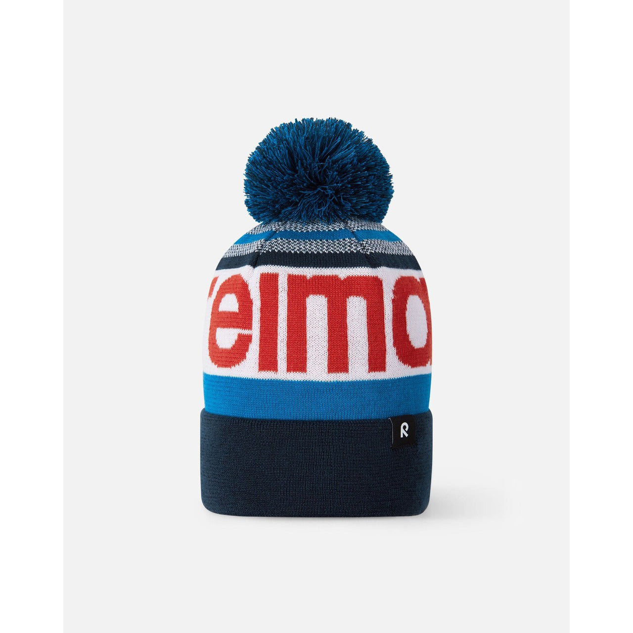 Kids Lined Taasko Winter Beanie - Pom Top | Reima #color_navy