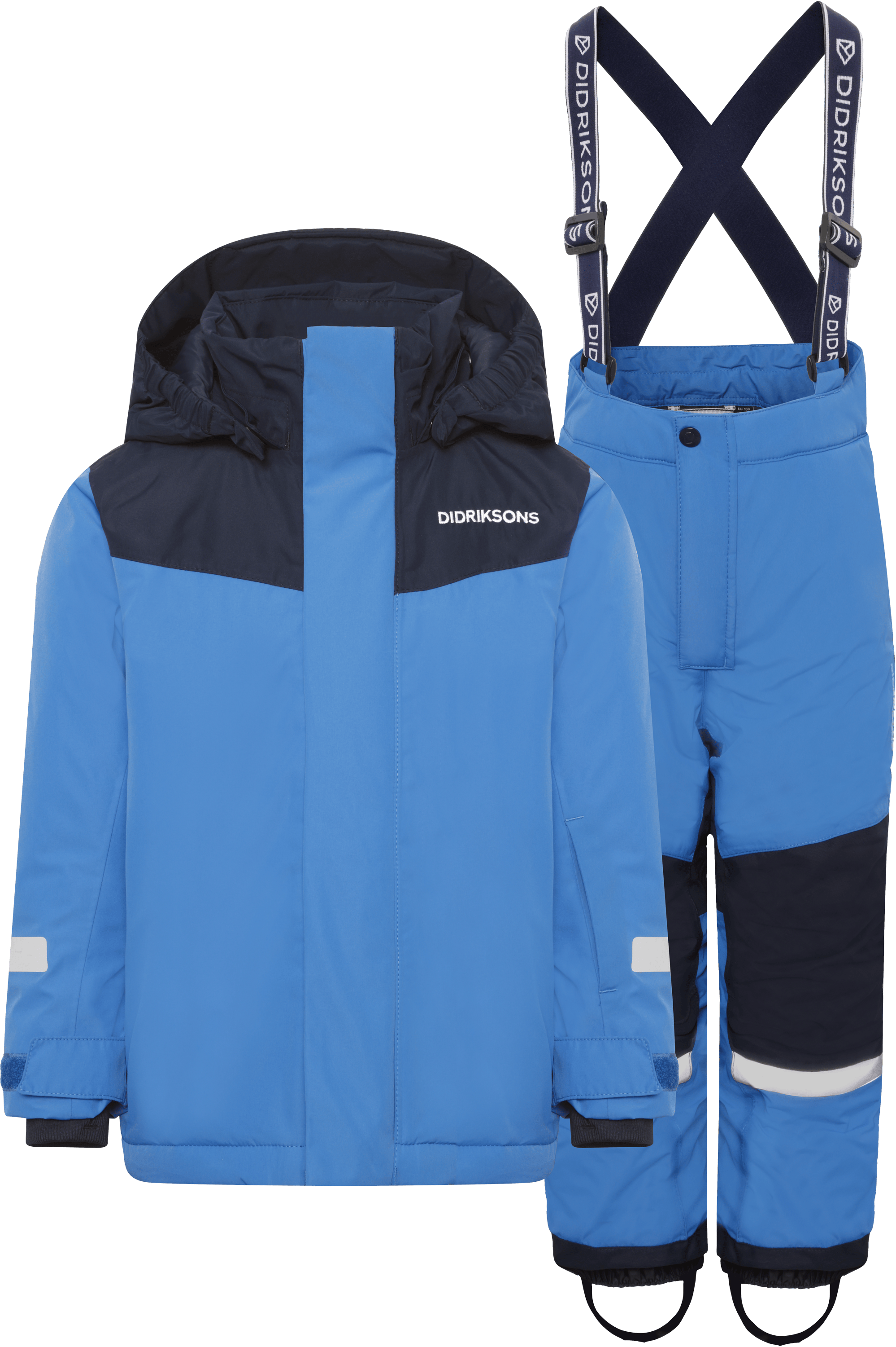 Kids Waterproof Skare Winter Set-Jacket and Snowpants – Insulated | Didriksons #color_sapphire-blue
