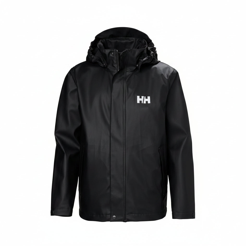 Youth Waterproof Moss Rain Jacket – PU | Helly Hansen #color_black