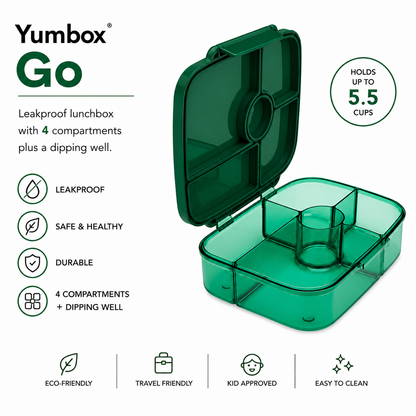 Yumbox Go - Leakproof Bento Lunch Box XL Deep Tray