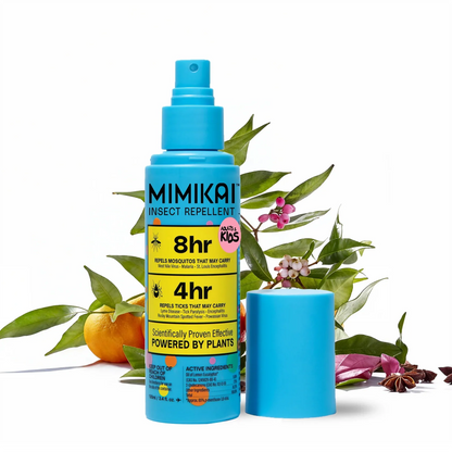 Kids DEET-Free Naturally Derived Mosquito & Tick Bug Spray | Mimikai