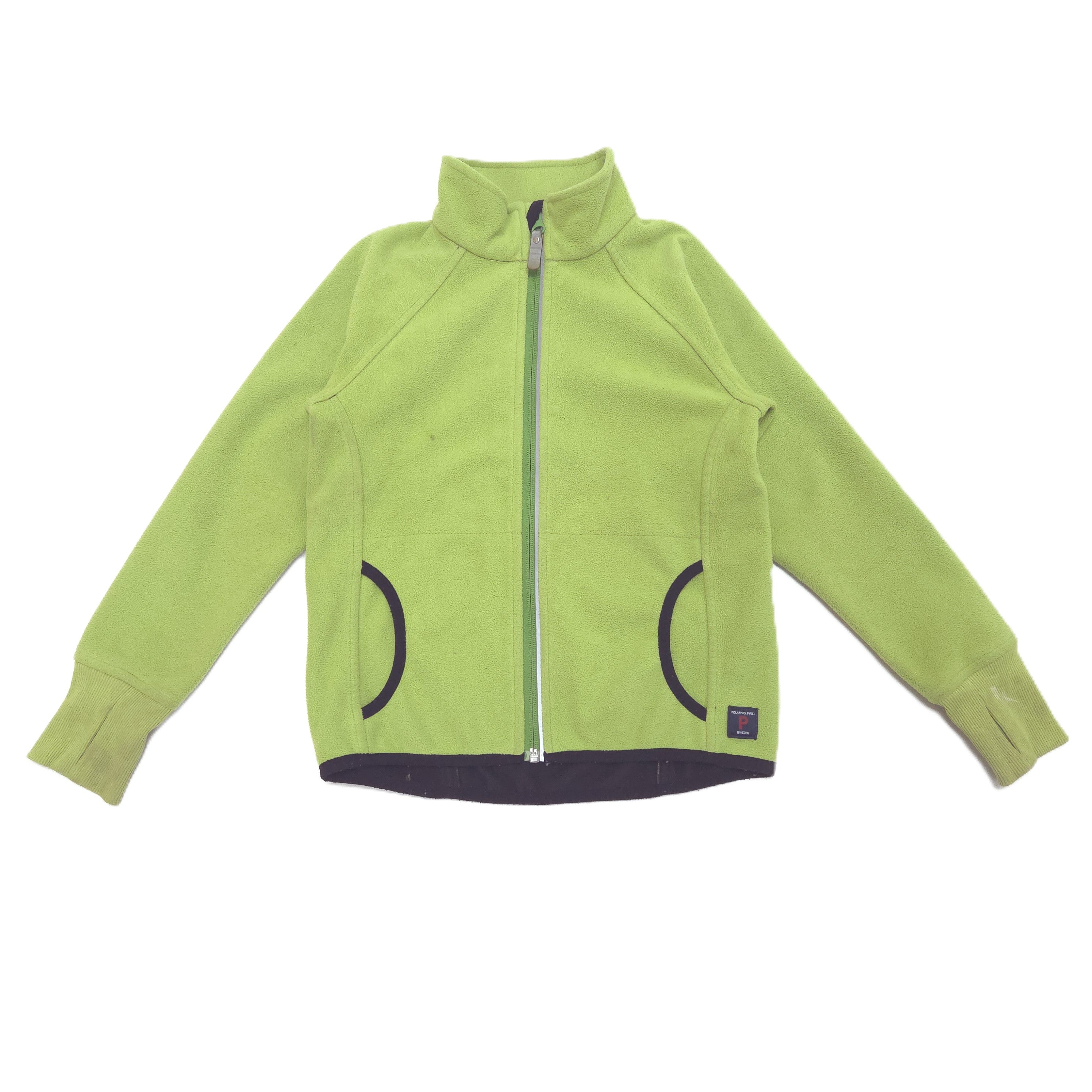 green wind fleece jacket