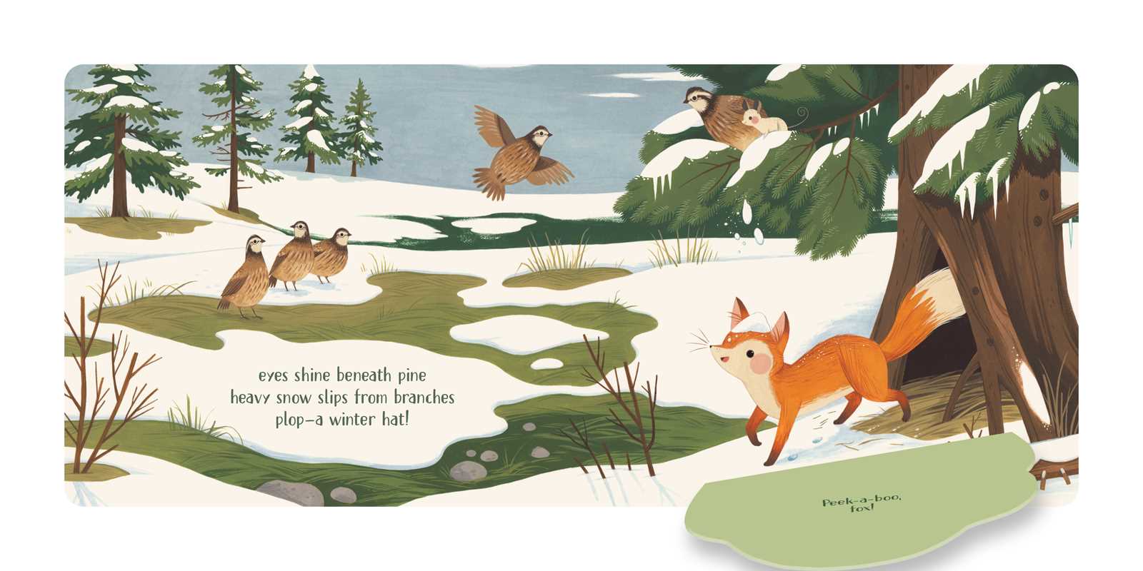 Kids Woodland Animal Board Book – Peek-a-boo Haiku – Interactive Lift-the-Flap Nature Book