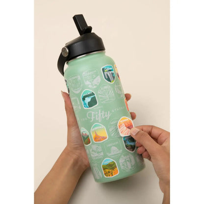 Fifty States Bucket List Waterbottle | Wondery Outdoors 