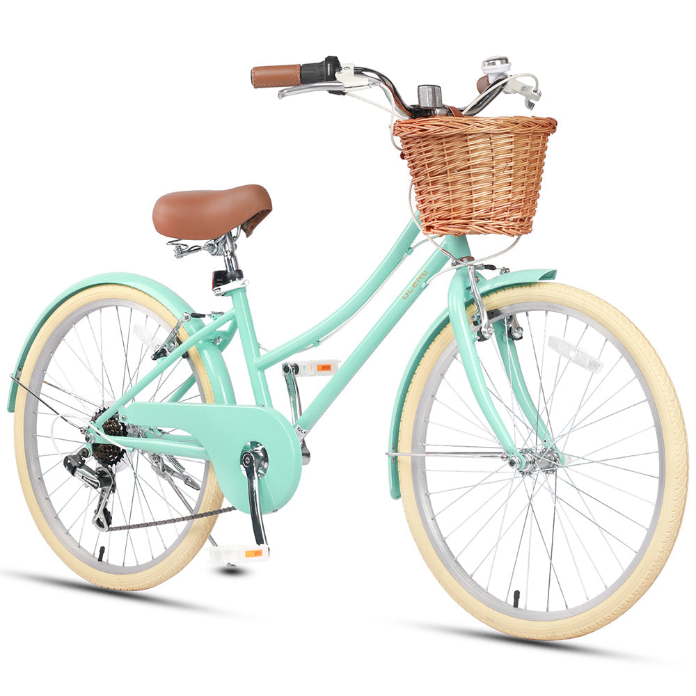 Glerc 24" Beach Cruiser Bike Kids Hybrid Bike - Missy