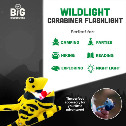 WildLight Animal Carabiner Flashlight - Yellow Frog