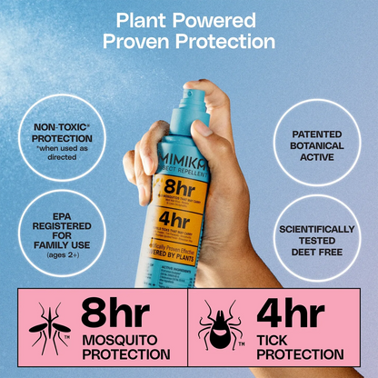 DEET-Free Naturally Derived Mosquito & Tick Bug Spray | Mimikai