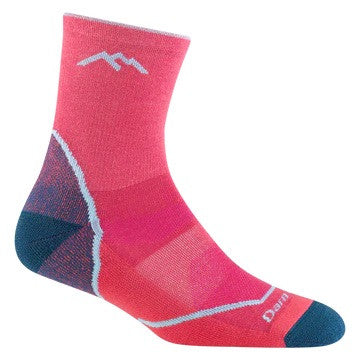Kids Light Hiker Micro Crew Lightweight Hiking Sock | Darn Tough #color_raspberry