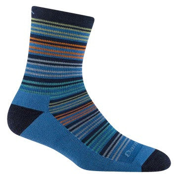 Kids Zebra Canyon Micro Crew Lightweight Hiking Sock | Darn Tough #color_denim