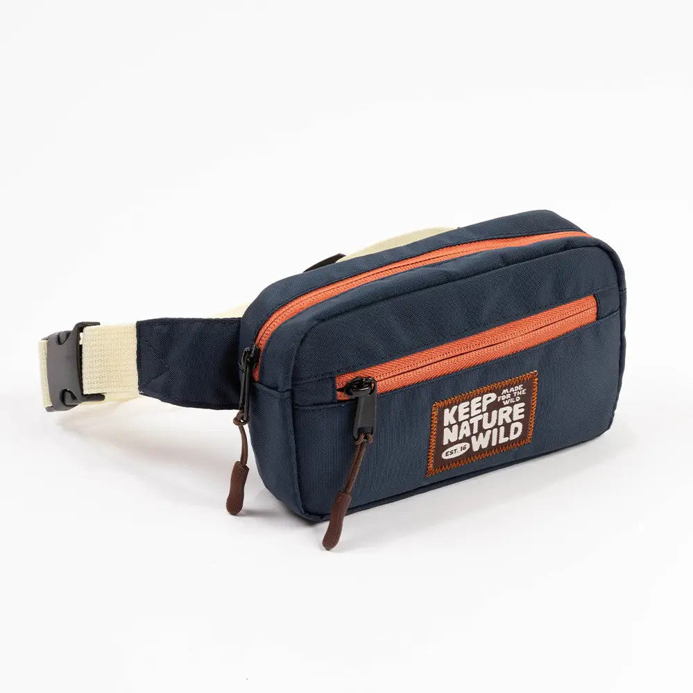 Keep Nature Wild Kids Fanny Pack #color_navy/clay