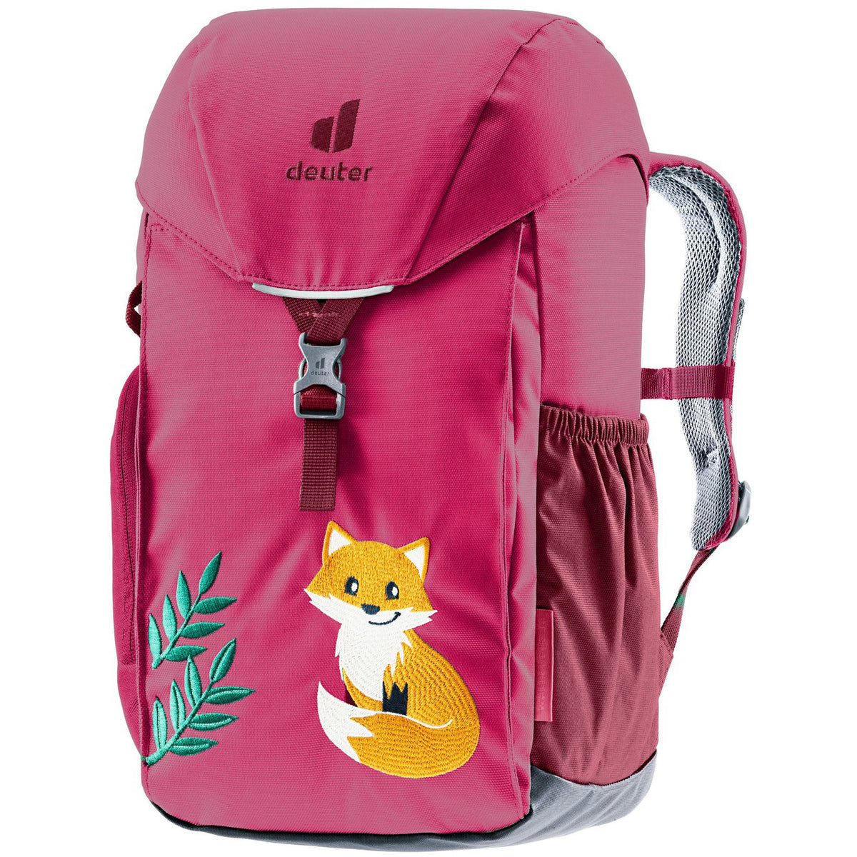 Kids Forest Fox Backpack – Sustainable, Reflective, Includes Raincover | Deuter #color_ruby-/-maroon